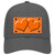 Orange White Polka Dot Center Hearts Novelty License Plate Hat