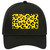 Yellow Black Cheetah Novelty License Plate Hat