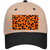 Orange Black Cheetah Novelty License Plate Hat