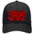 Red Black Cheetah Novelty License Plate Hat