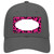 Pink Black Cheetah Scallop Novelty License Plate Hat