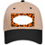 Orange Black Cheetah Scallop Novelty License Plate Hat