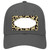 Gold Black Cheetah Scallop Novelty License Plate Hat