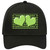 Lime Green Black Houndstooth Lime Green Center Hearts Novelty License Plate Hat