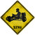 Go Karts Xing Novelty Metal Crossing Sign