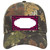 Pink Black Houndstooth Scallop Center Novelty License Plate Hat