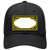 Yellow Black Houndstooth Scallop Center Novelty License Plate Hat