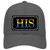 His Rainbow Novelty License Plate Hat