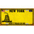 New York Dont Tread On Me Metal Novelty License Plate