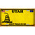 Utah Dont Tread On Me Metal Novelty License Plate