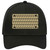 Gold Black Anchor Novelty License Plate Hat