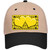 Yellow Black Anchor Yellow Heart Center Novelty License Plate Hat