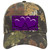 Purple Black Anchor Purple Heart Center Novelty License Plate Hat