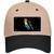 California Rainbow Novelty License Plate Hat