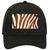 Orange White Zebra Oil Rubbed Novelty License Plate Hat