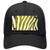 Yellow White Zebra Oil Rubbed Novelty License Plate Hat