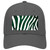 Green White Zebra Oil Rubbed Novelty License Plate Hat