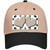 Tan White Dots Hearts Oil Rubbed Novelty License Plate Hat