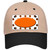 Orange White Dots Oval Oil Rubbed Novelty License Plate Hat