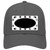 Black White Dots Oval Oil Rubbed Novelty License Plate Hat