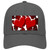 Red White Hearts Giraffe Oil Rubbed Novelty License Plate Hat