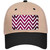 Pink White Chevron Oil Rubbed Novelty License Plate Hat
