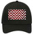 Red White Chevron Oil Rubbed Novelty License Plate Hat