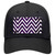 Purple White Chevron Oil Rubbed Novelty License Plate Hat