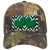 Green White Hearts Chevron Oil Rubbed Novelty License Plate Hat