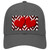 Red White Hearts Chevron Oil Rubbed Novelty License Plate Hat