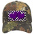 Purple White Hearts Chevron Oil Rubbed Novelty License Plate Hat