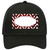 Red White Chevron Scallop Oil Rubbed Novelty License Plate Hat