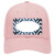 Light Blue White Chevron Scallop Oil Rubbed Novelty License Plate Hat