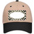 Gold White Chevron Scallop Oil Rubbed Novelty License Plate Hat