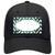 Mint White Chevron Scallop Oil Rubbed Novelty License Plate Hat