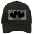 Black White Quatrefoil Hearts Oil Rubbed Novelty License Plate Hat