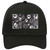 Black White Paw Oil Rubbed Novelty License Plate Hat