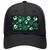 Green White Paw Oil Rubbed Novelty License Plate Hat