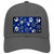 Blue White Paw Oil Rubbed Novelty License Plate Hat