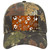 Orange White Paw Oil Rubbed Novelty License Plate Hat