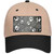 Gray White Paw Oil Rubbed Novelty License Plate Hat