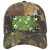 Lime Green White Paw Oil Rubbed Novelty License Plate Hat