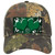 Paw Heart Green White Novelty License Plate Hat