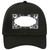 Paw Scallop Black White Novelty License Plate Hat