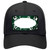 Paw Scallop Green White Novelty License Plate Hat