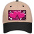 Pink White Love Hearts Oil Rubbed Novelty License Plate Hat