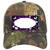 Purple White Love Scallop Oil Rubbed Novelty License Plate Hat