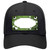 Lime Green White Love Scallop Oil Rubbed Novelty License Plate Hat