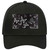 Black White Butterfly Oil Rubbed Novelty License Plate Hat