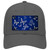 Blue White Butterfly Oil Rubbed Novelty License Plate Hat